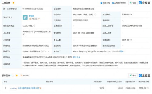 字節(jié)跳動(dòng)15億元在蕪湖成立科技公司，聚焦信息技術(shù)咨詢服務(wù)